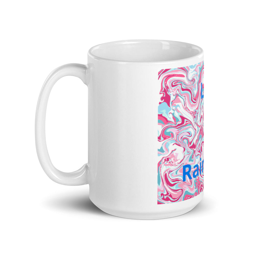 White glossy mug
