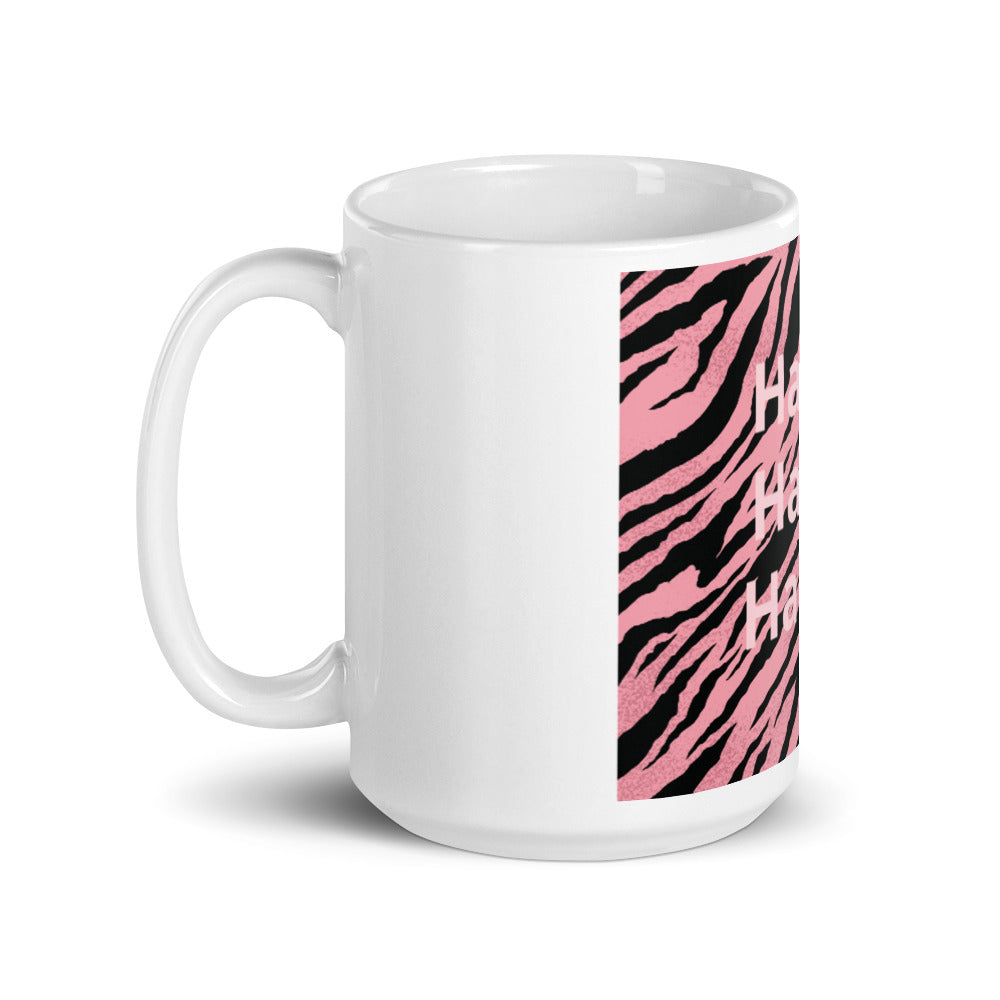 White glossy mug