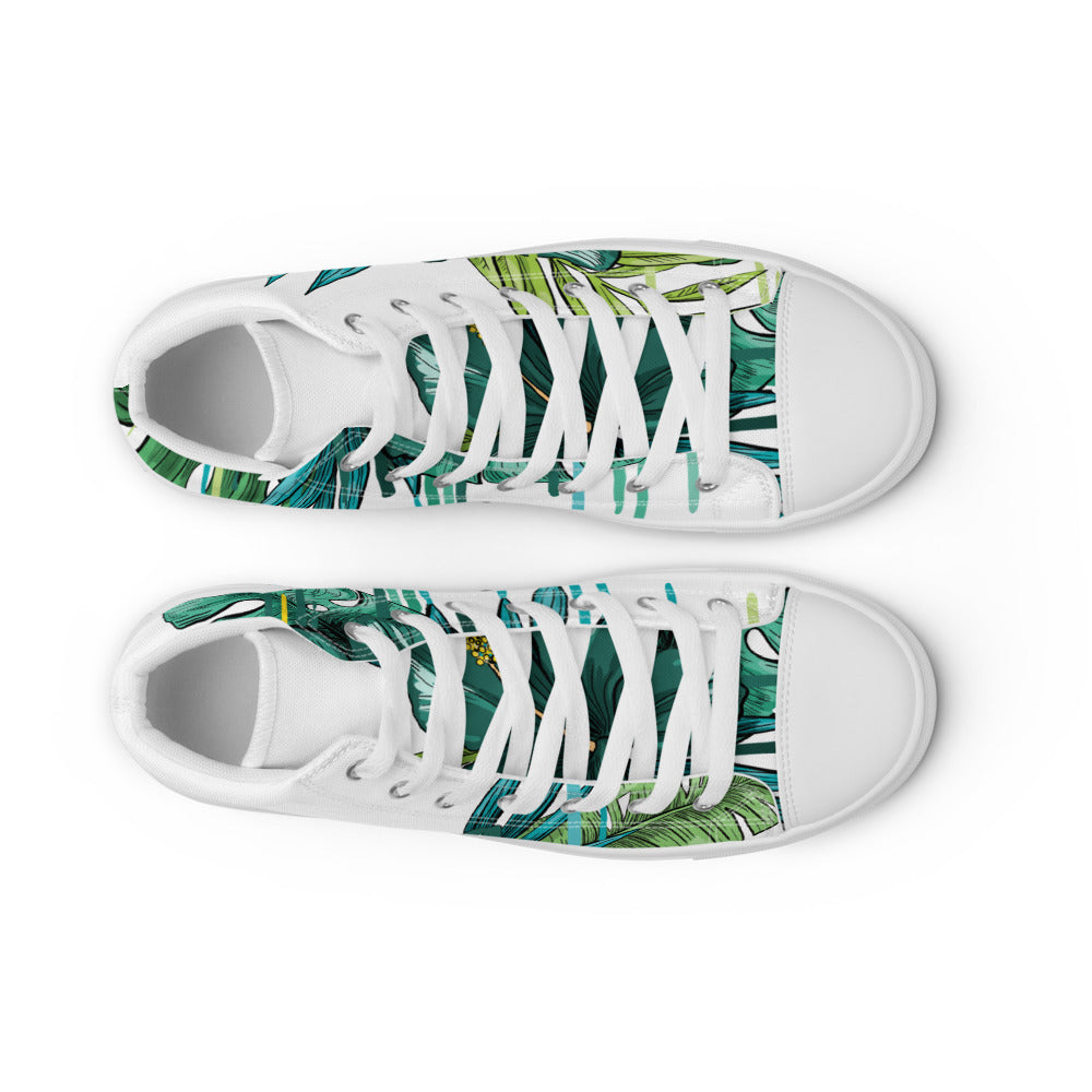 Women’s high top canvas shoes