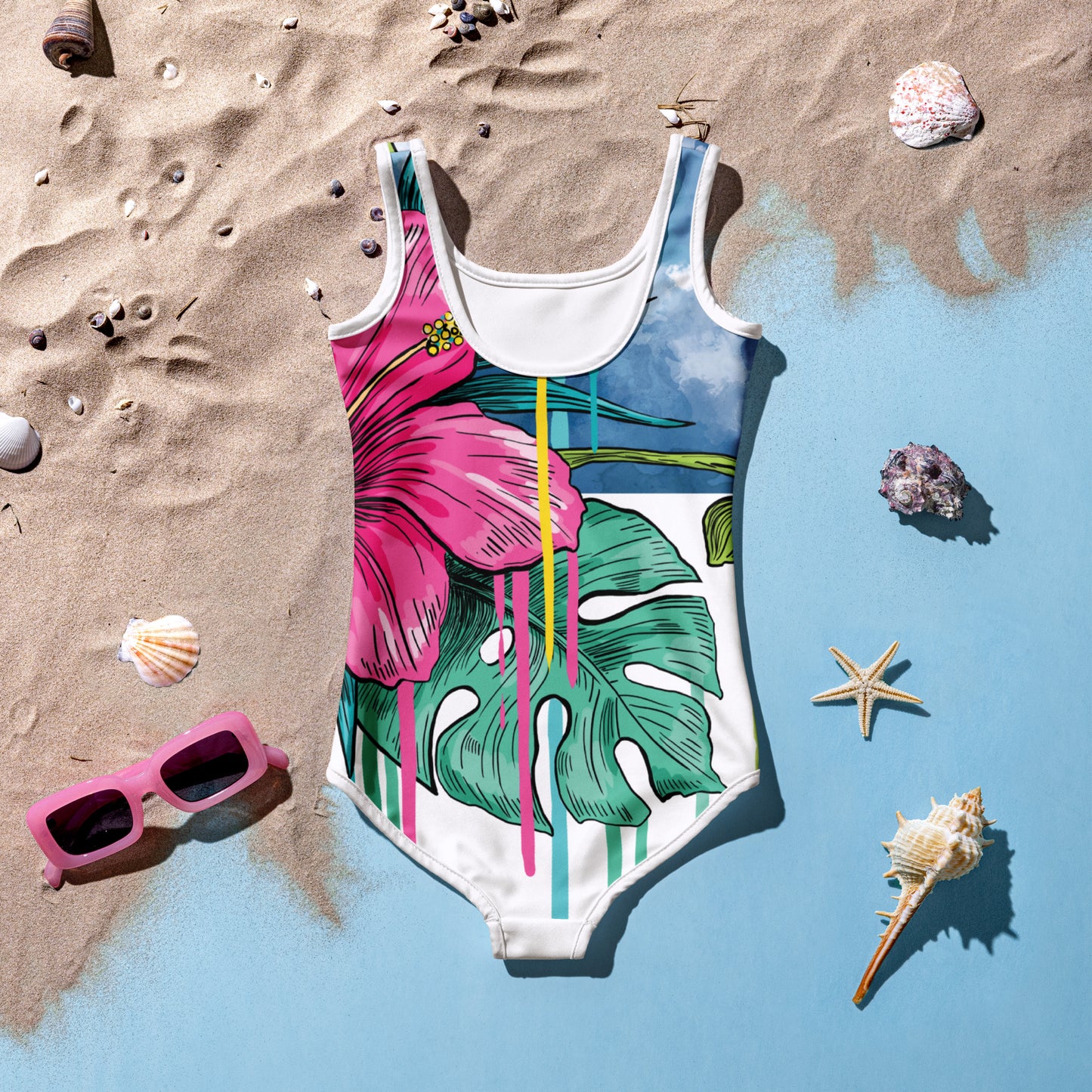 All-Over Print Kids Swimsuit
