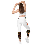 Crossover leggings with pockets