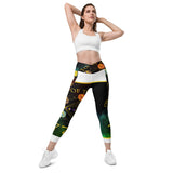 Crossover leggings with pockets