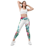 Crossover leggings with pockets