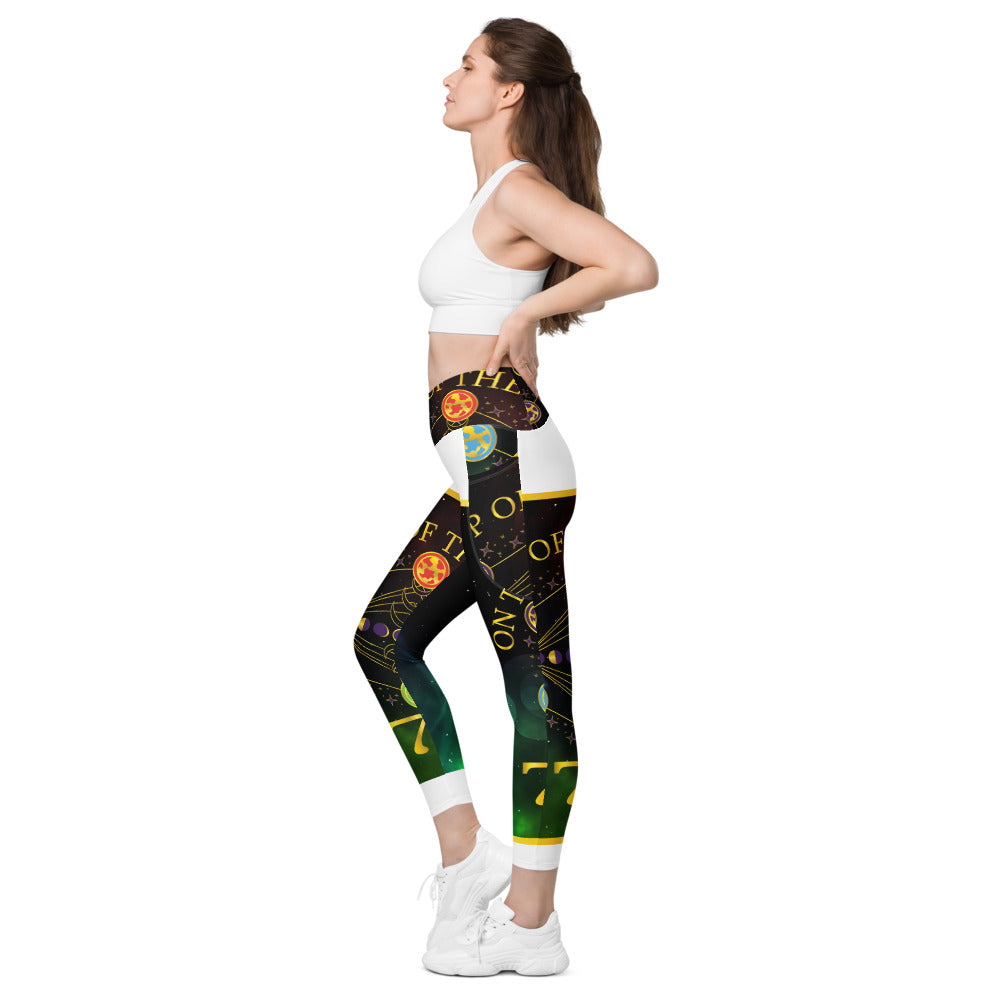 Crossover leggings with pockets