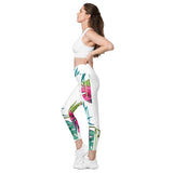 Crossover leggings with pockets