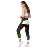 Crossover leggings with pockets