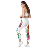 Crossover leggings with pockets