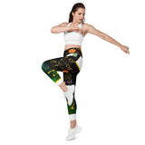 Crossover leggings with pockets
