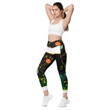Crossover leggings with pockets