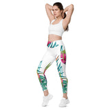 Crossover leggings with pockets