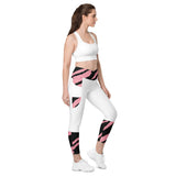 Crossover leggings with pockets