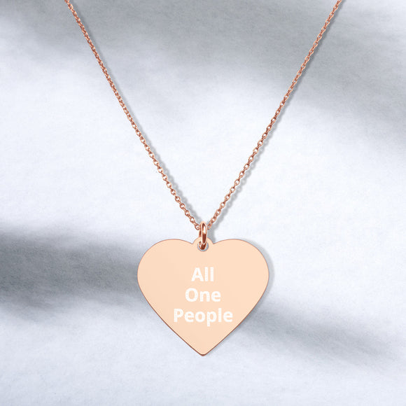 Heart necklace.