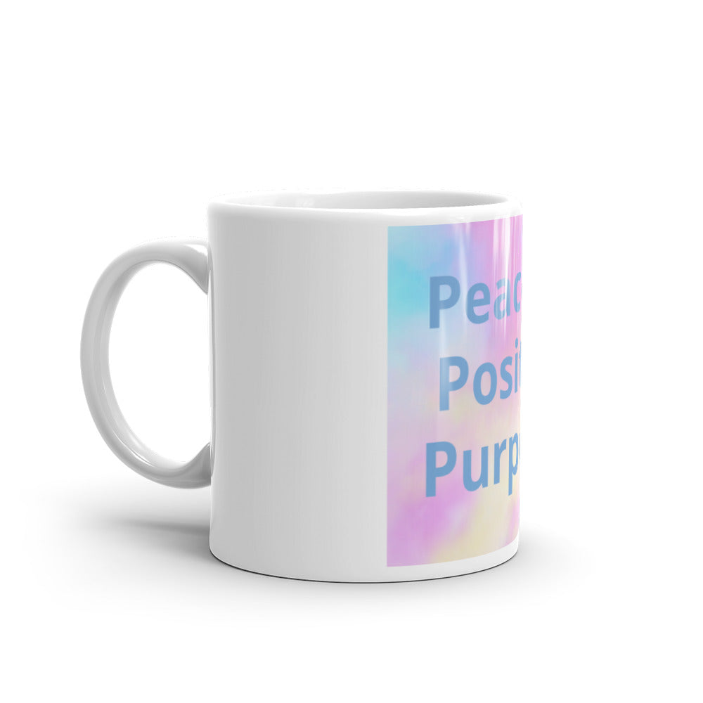 White glossy mug