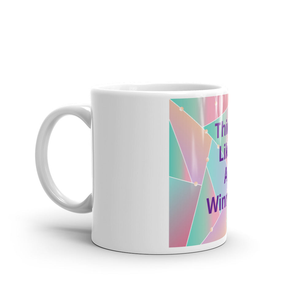 White glossy mug