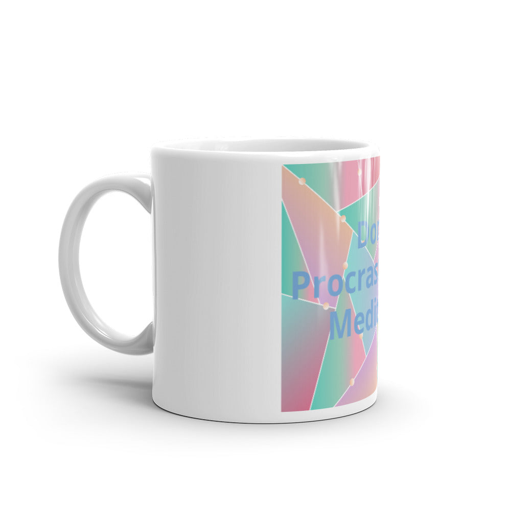 White glossy mug