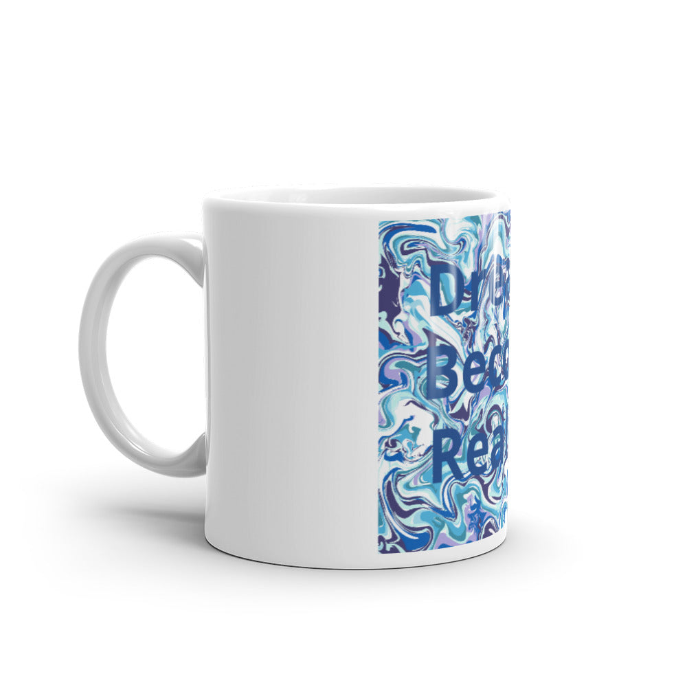 White glossy mug
