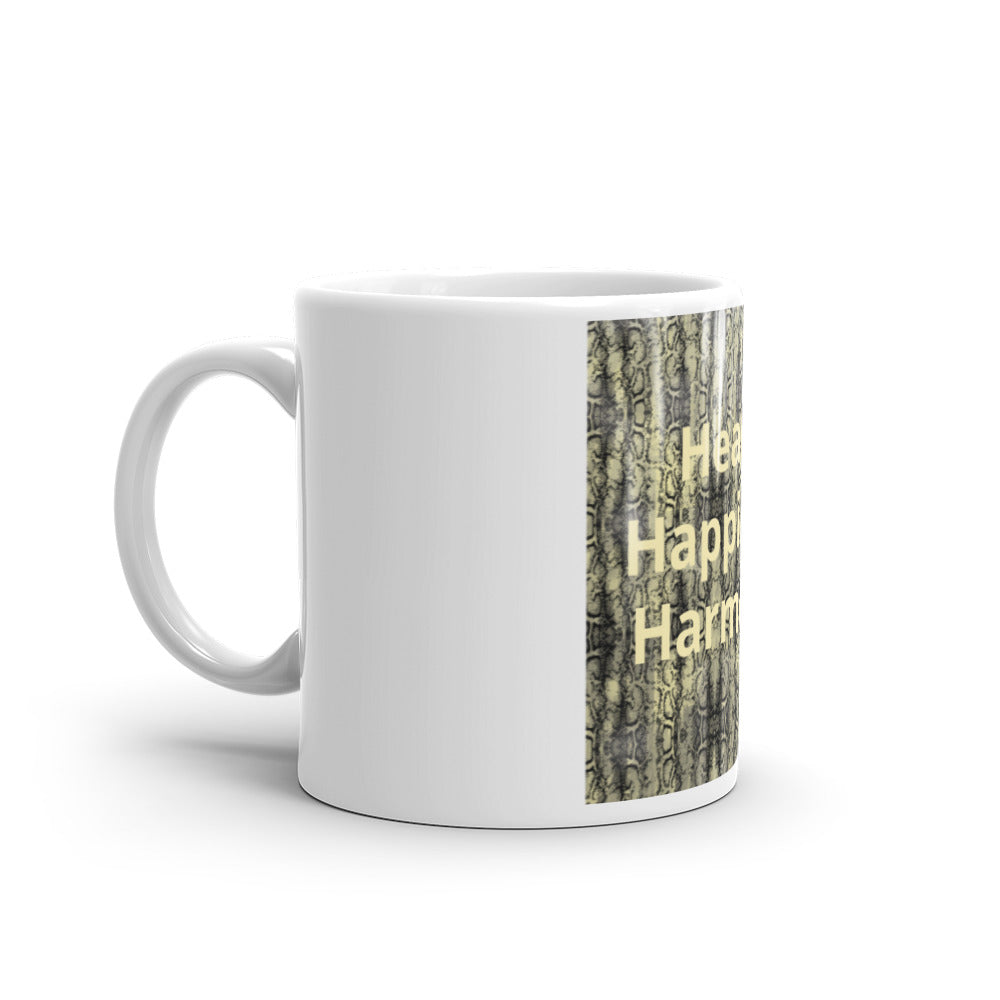 White glossy mug