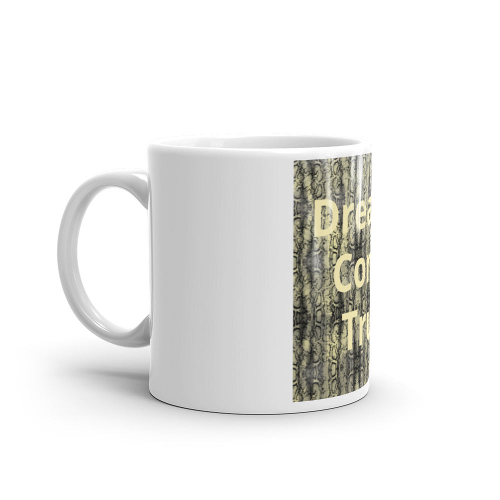 White glossy mug