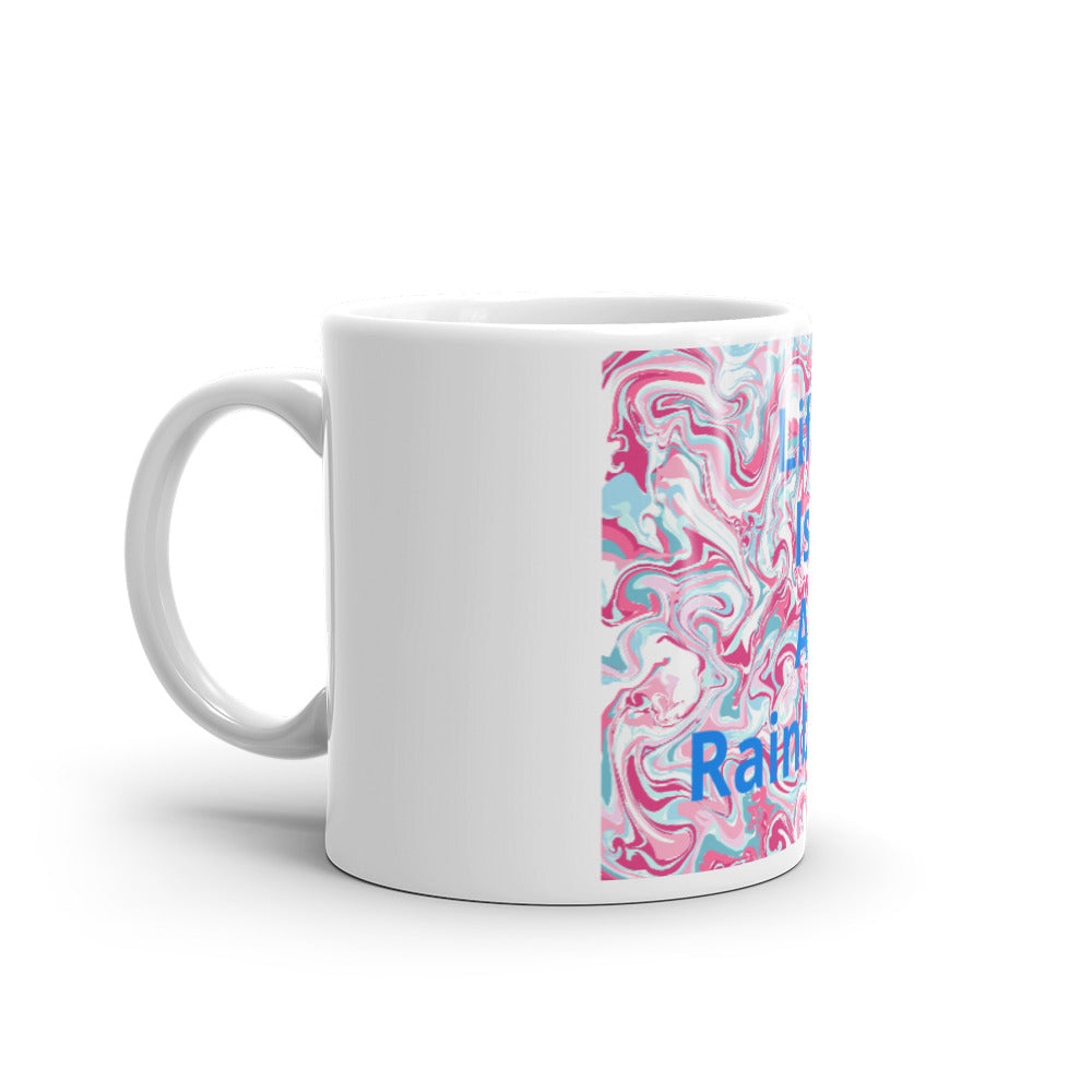 White glossy mug