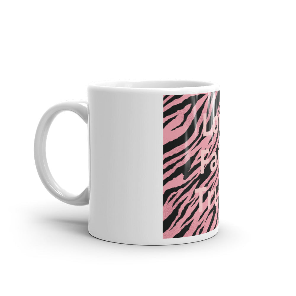 White glossy mug