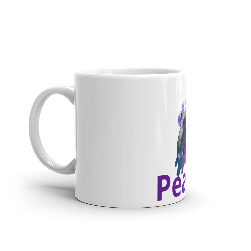 White glossy mug