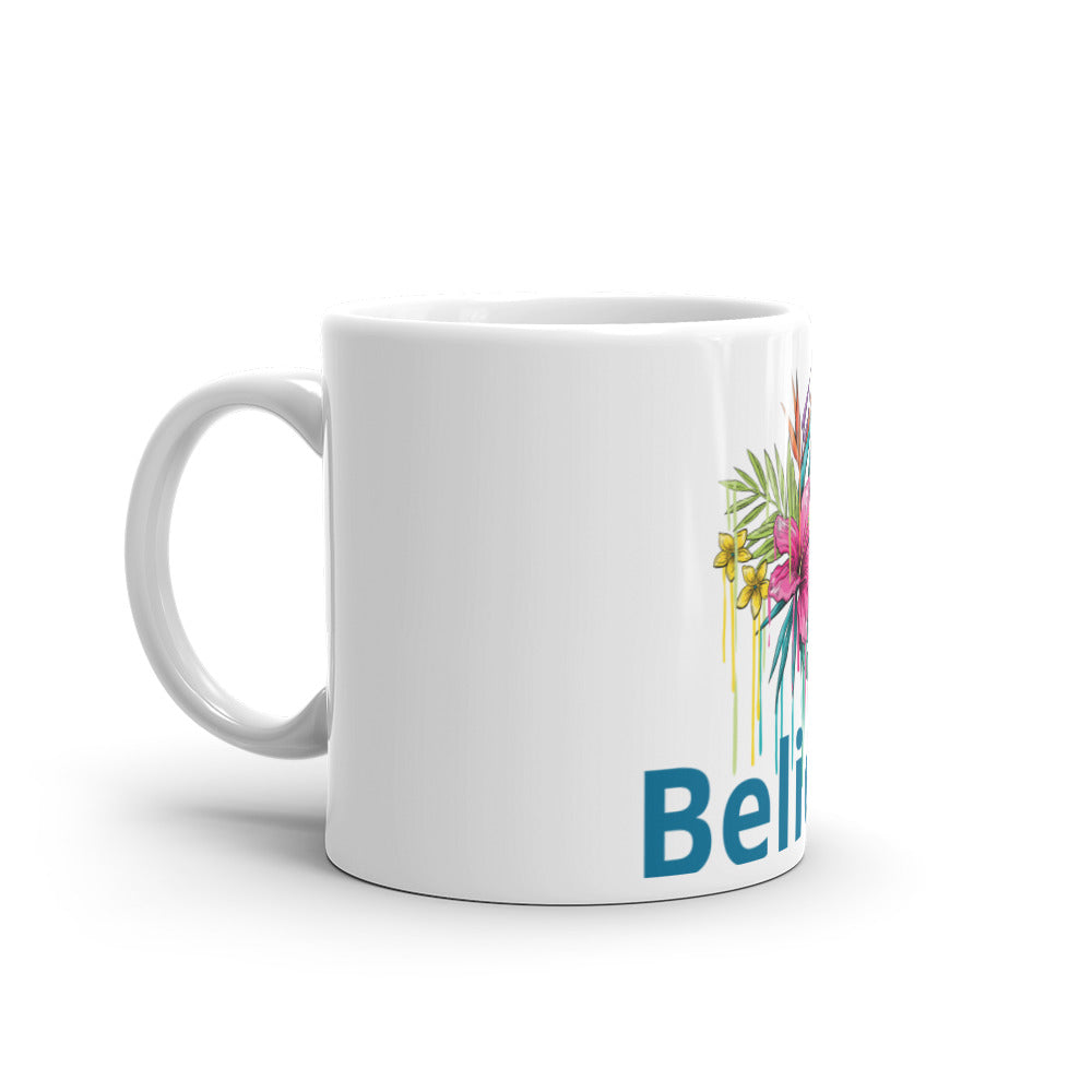 White glossy mug
