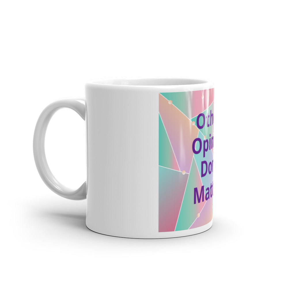White glossy mug