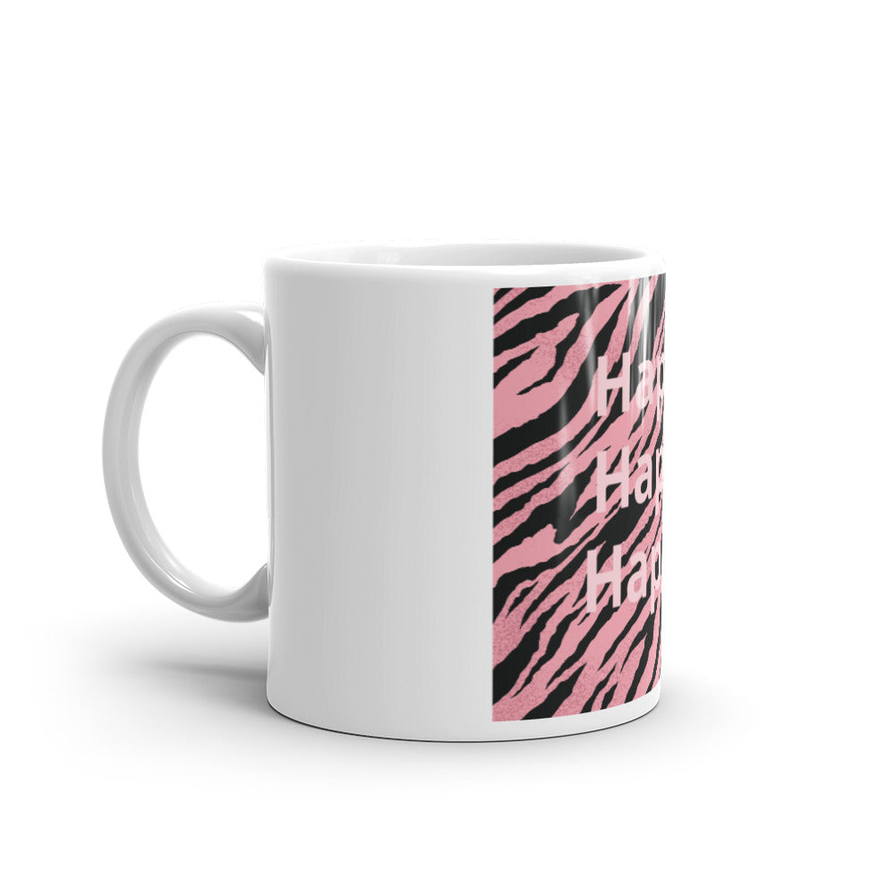 White glossy mug