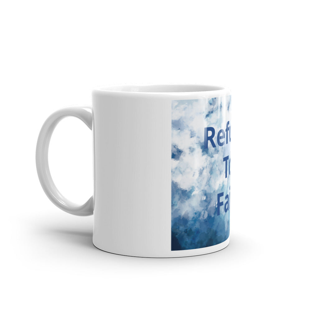 White glossy mug