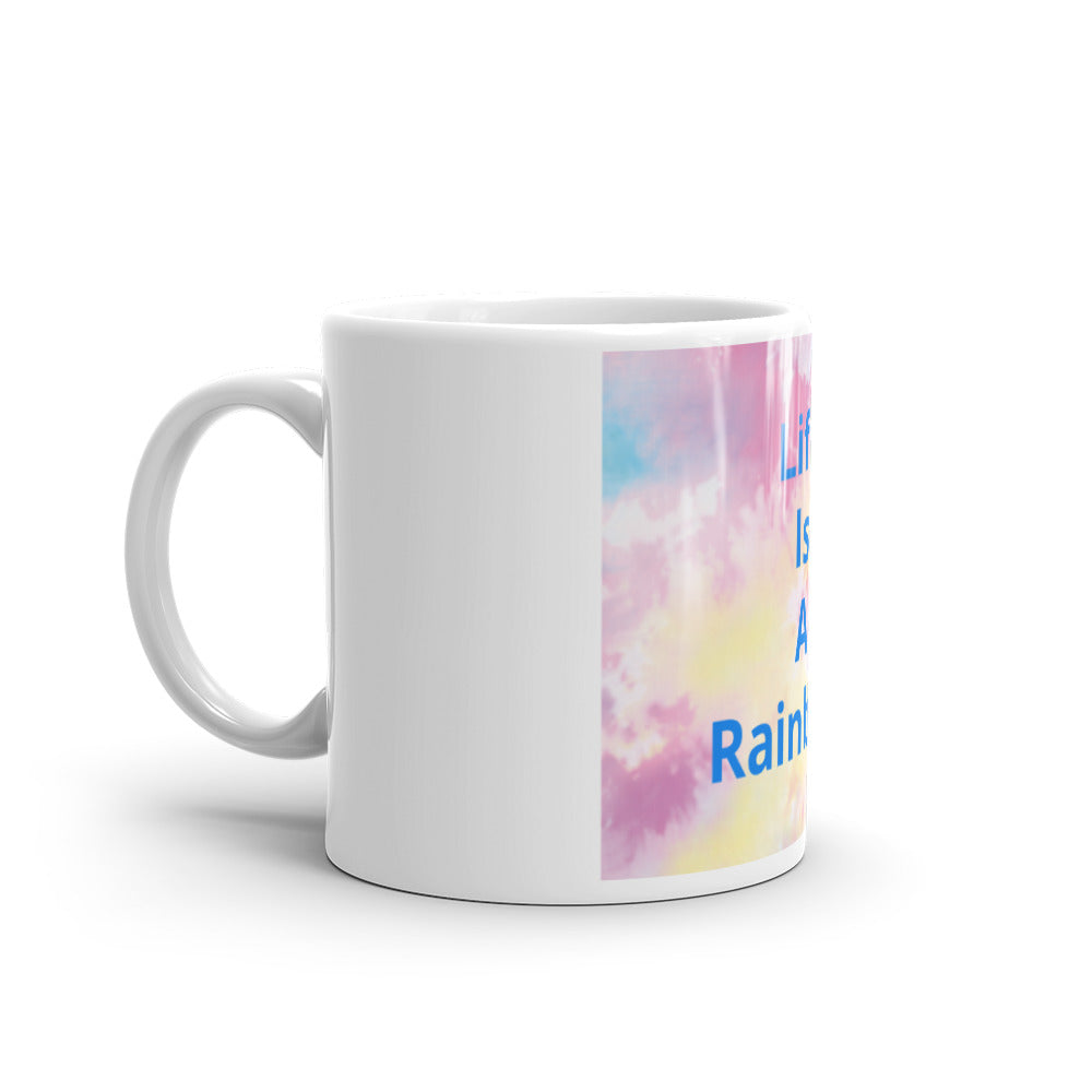 White glossy mug