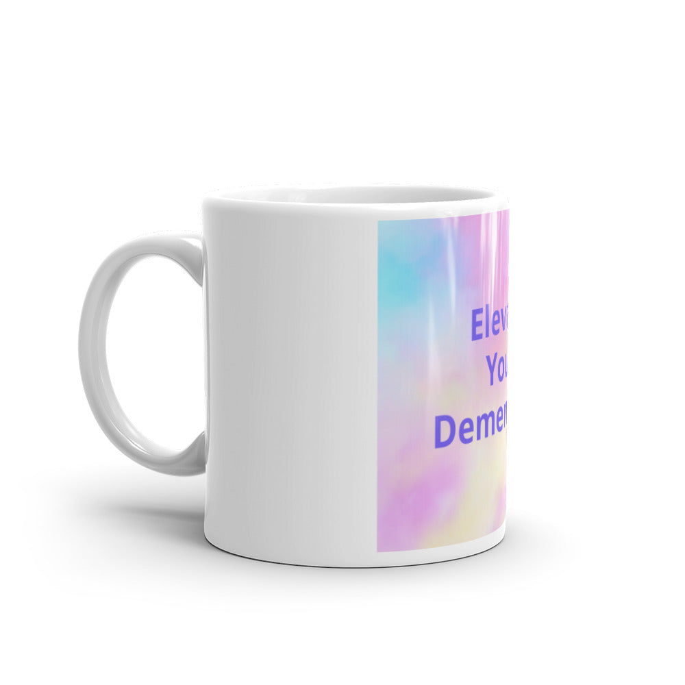 White glossy mug