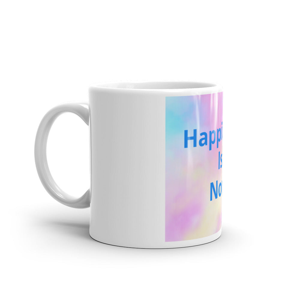 White glossy mug