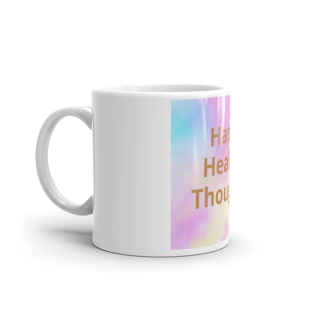 White glossy mug
