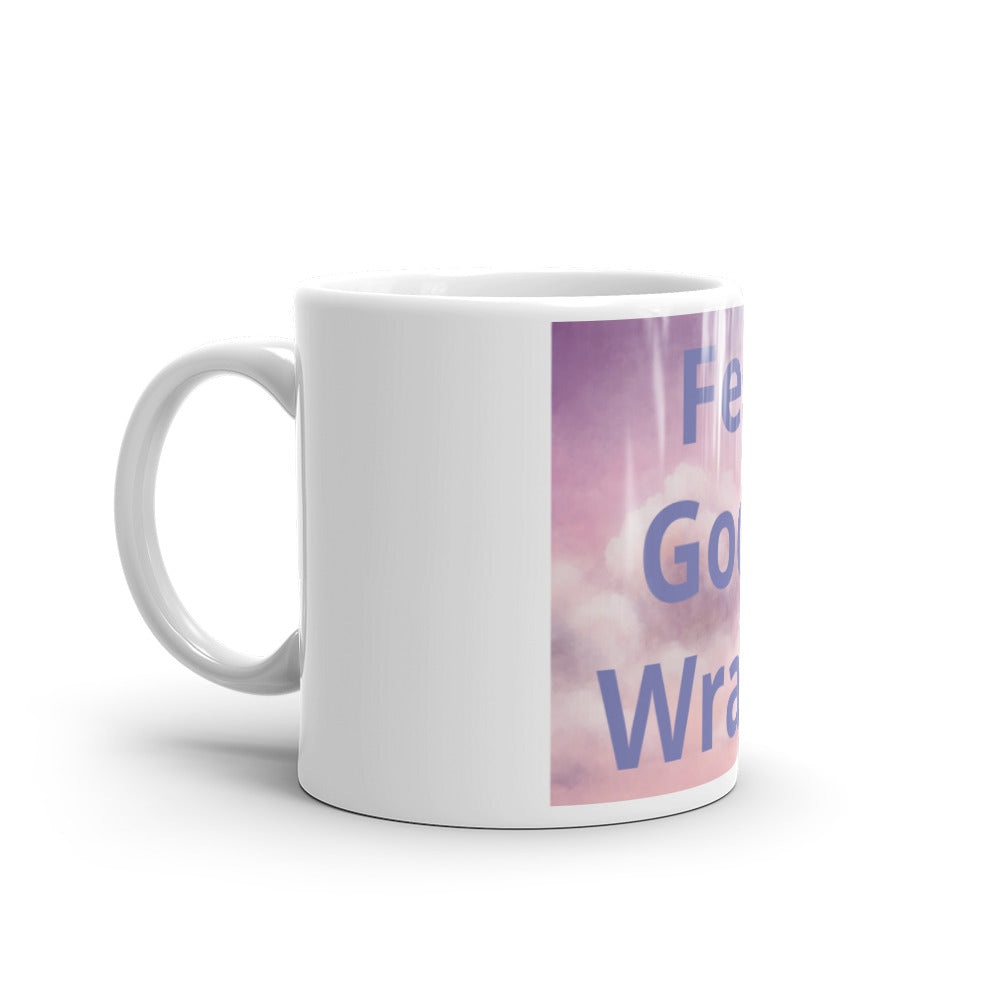 White glossy mug