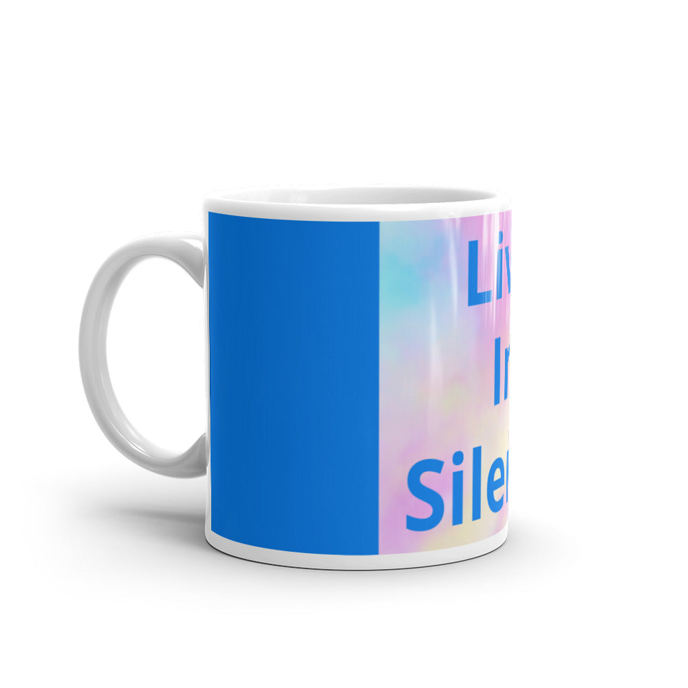 White glossy mug
