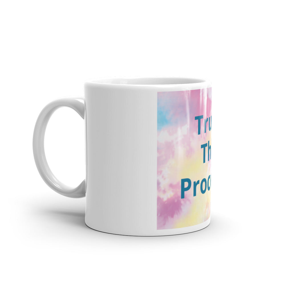 White glossy mug