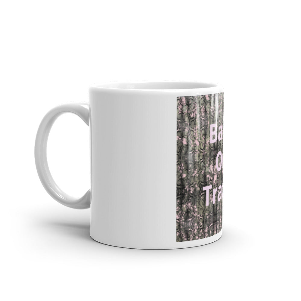 White glossy mug