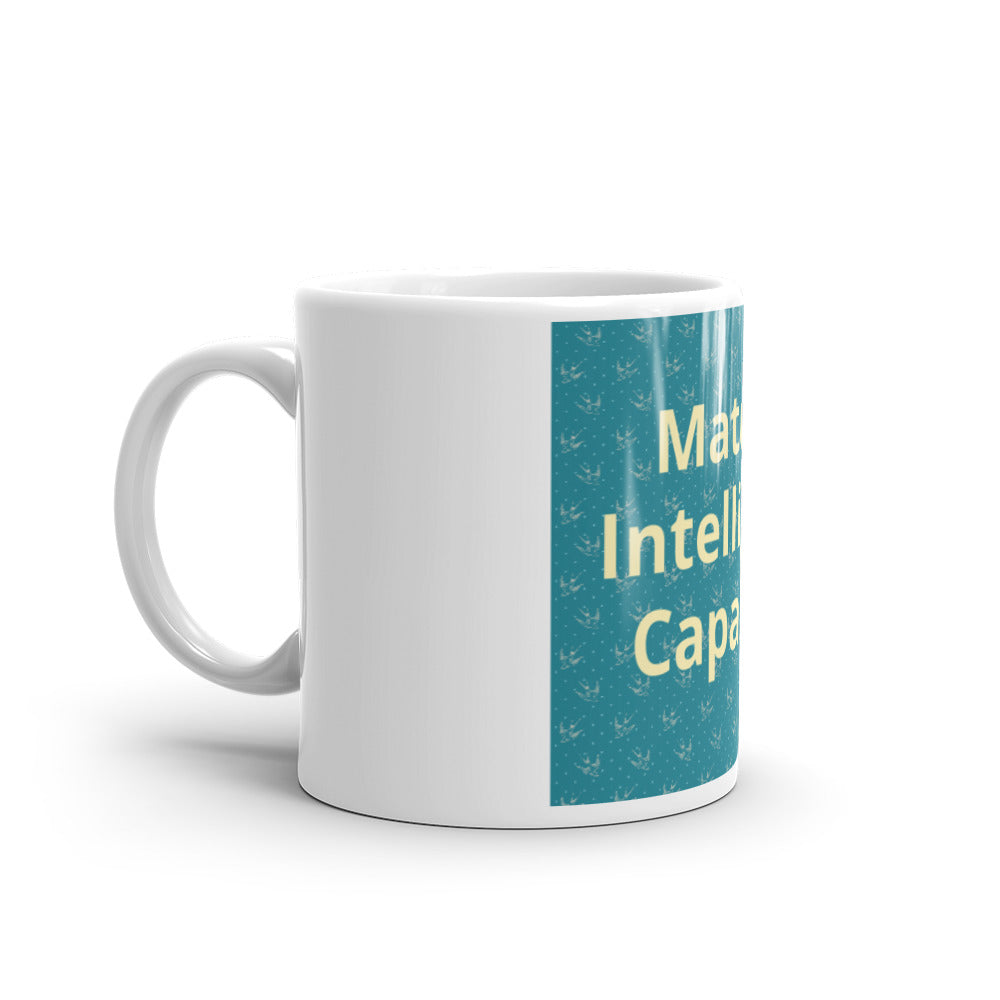 White glossy mug