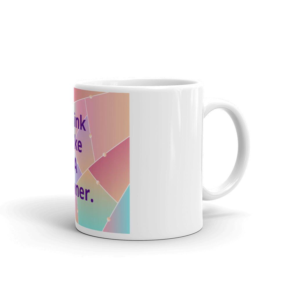 White glossy mug