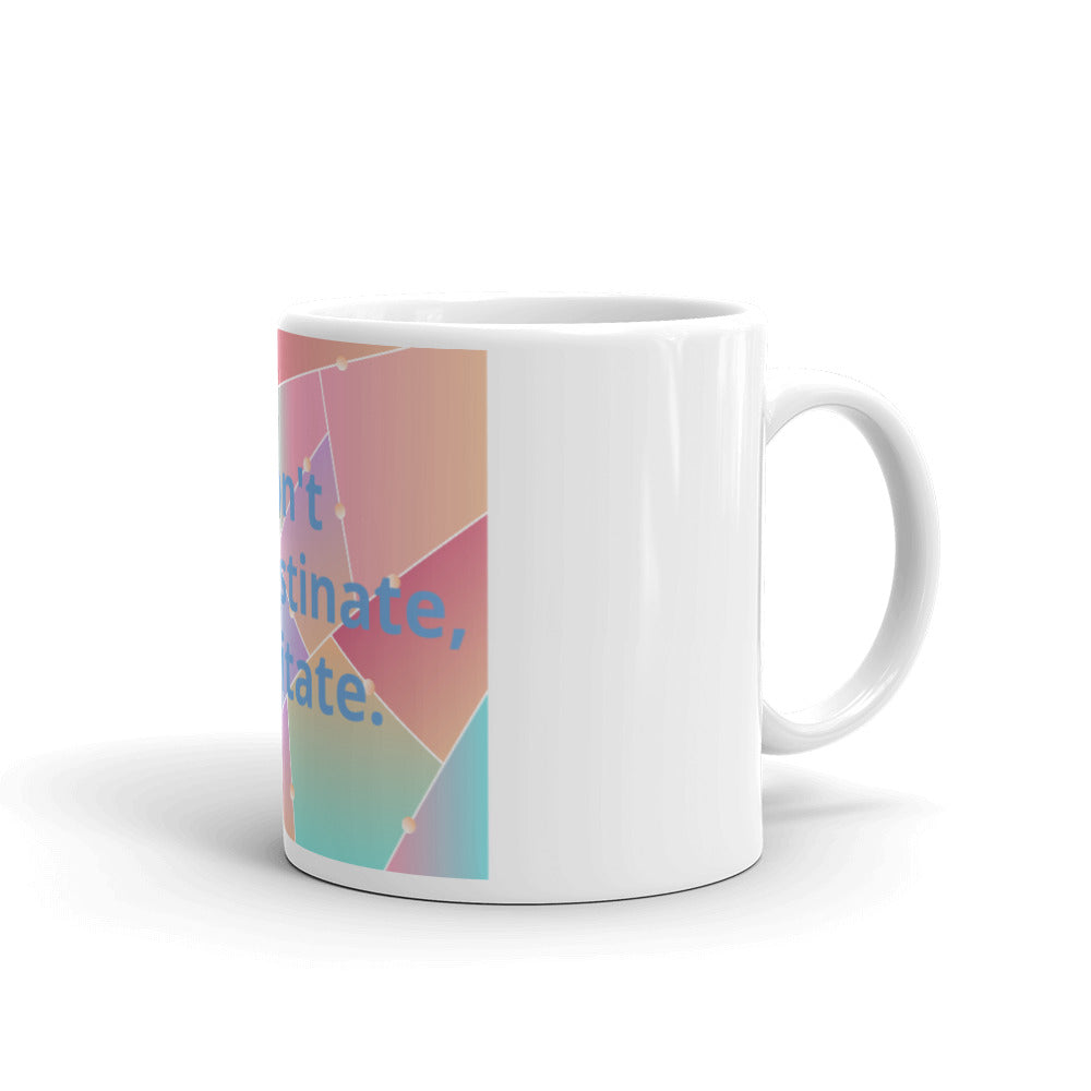 White glossy mug