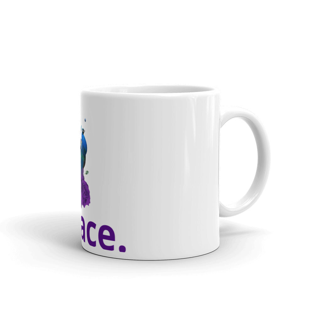 White glossy mug