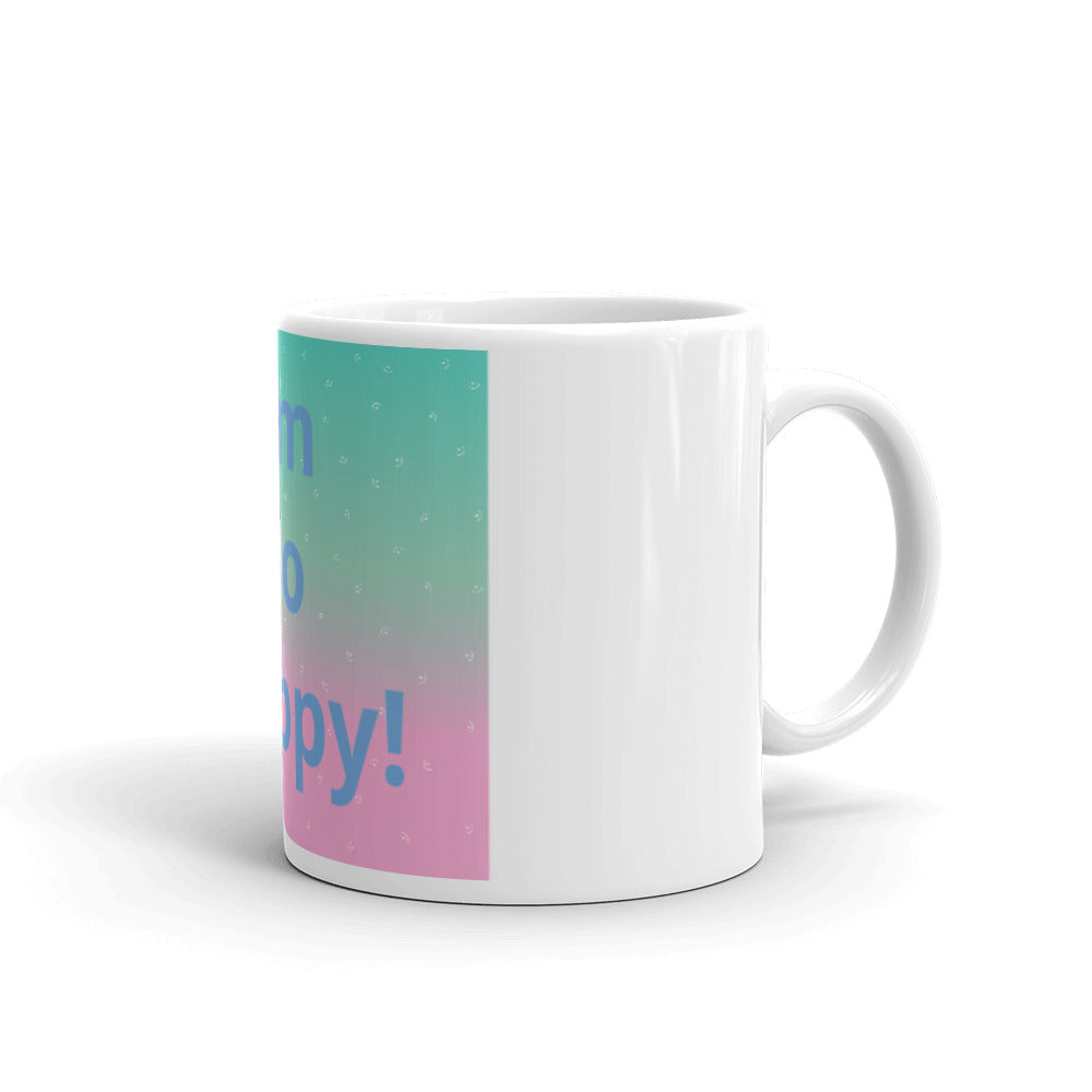 White glossy mug