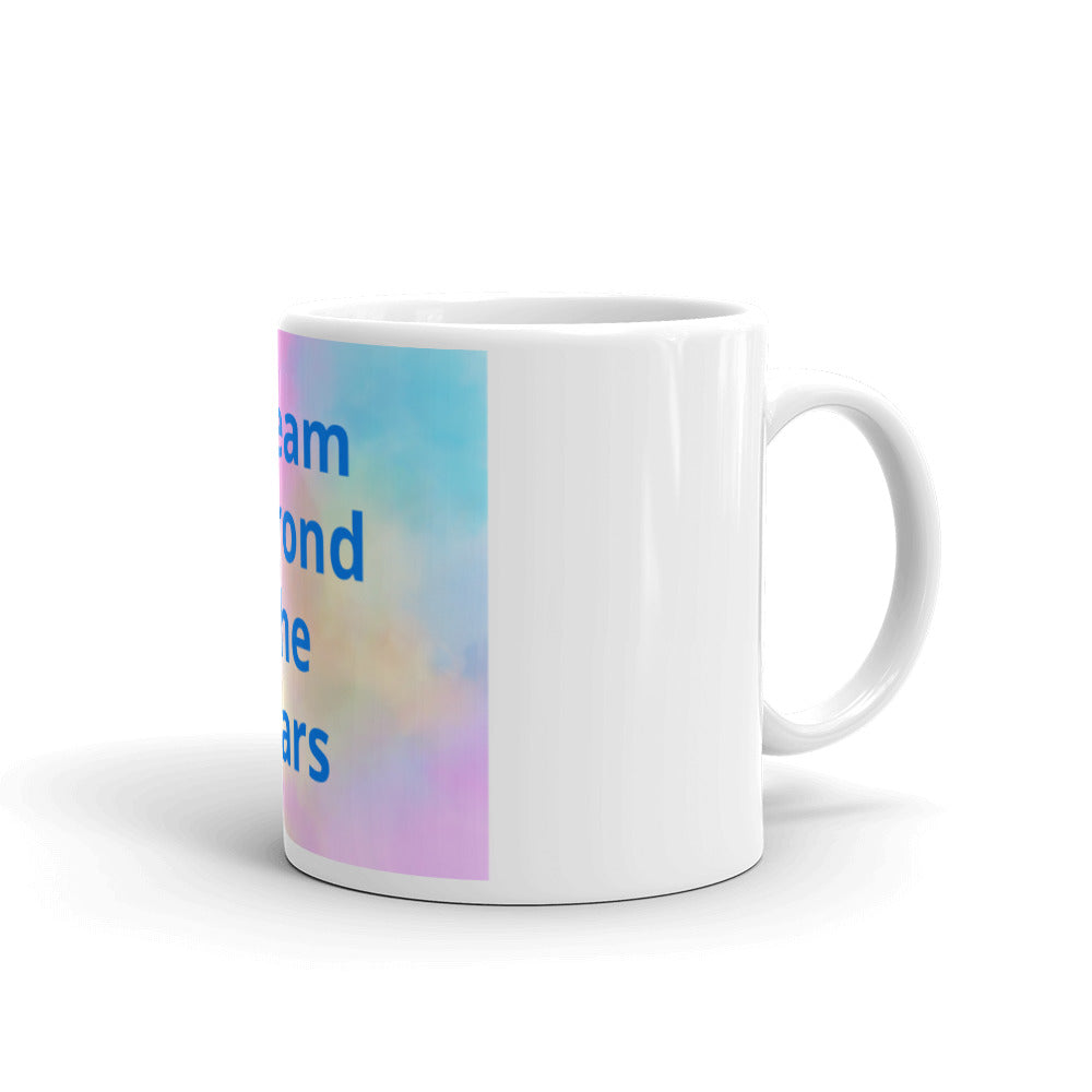 White glossy mug