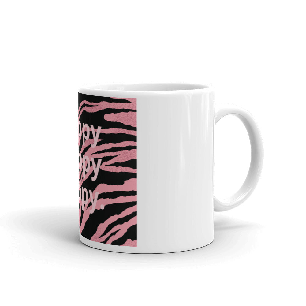 White glossy mug