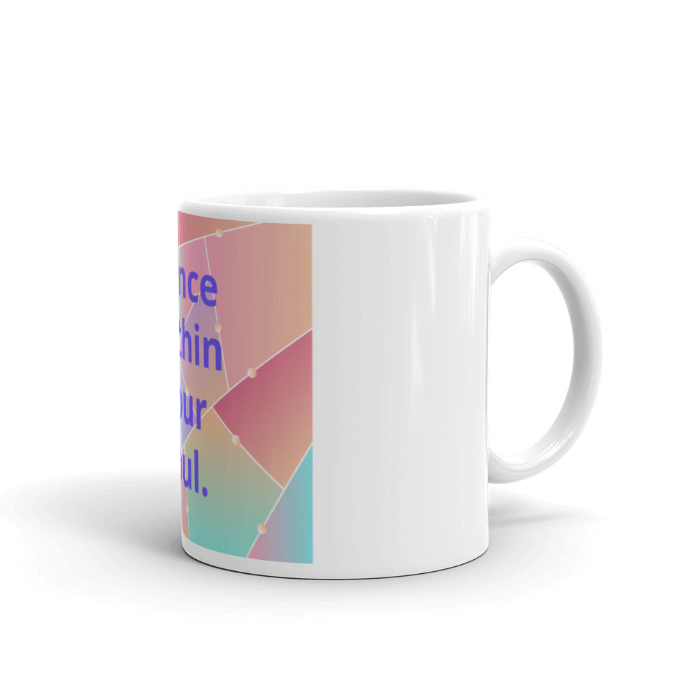 White glossy mug