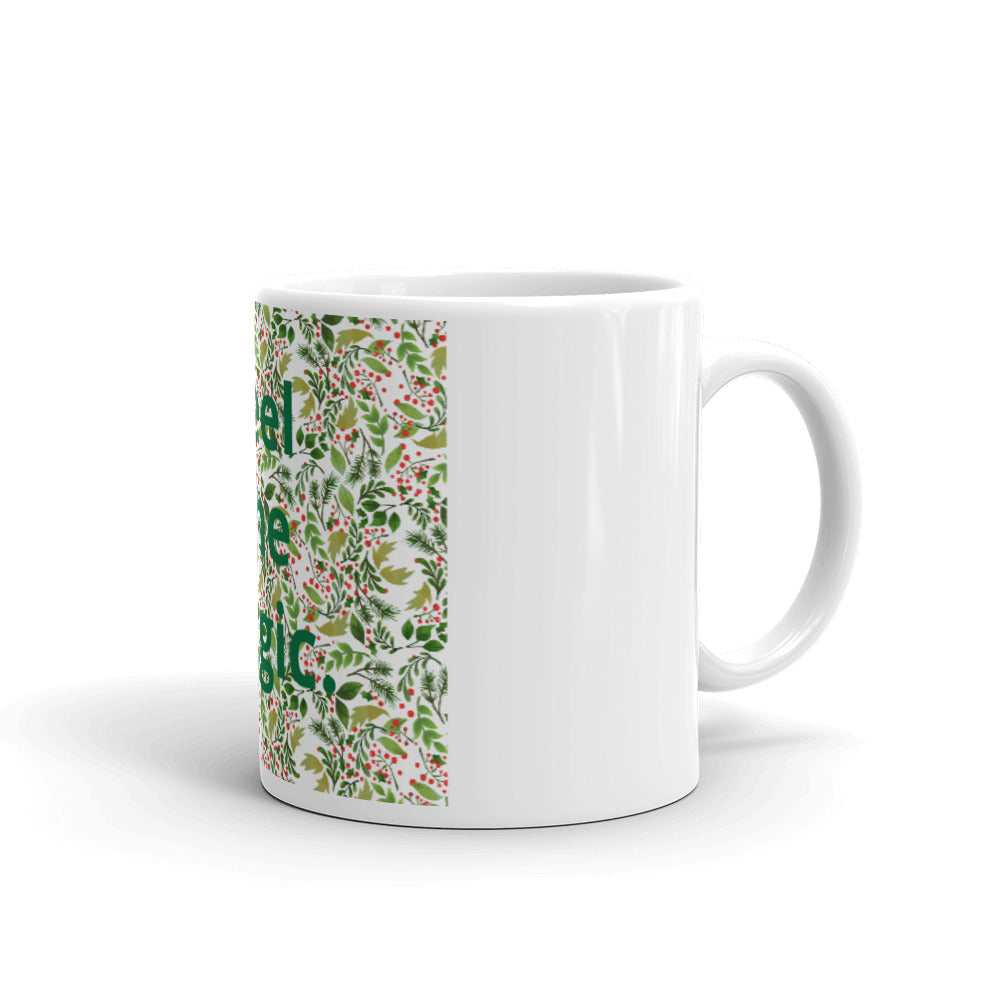 White glossy mug