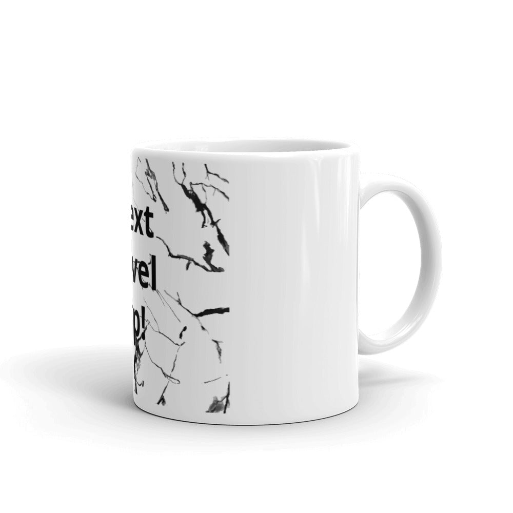 White glossy mug