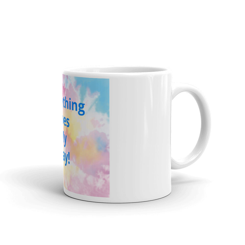 White glossy mug