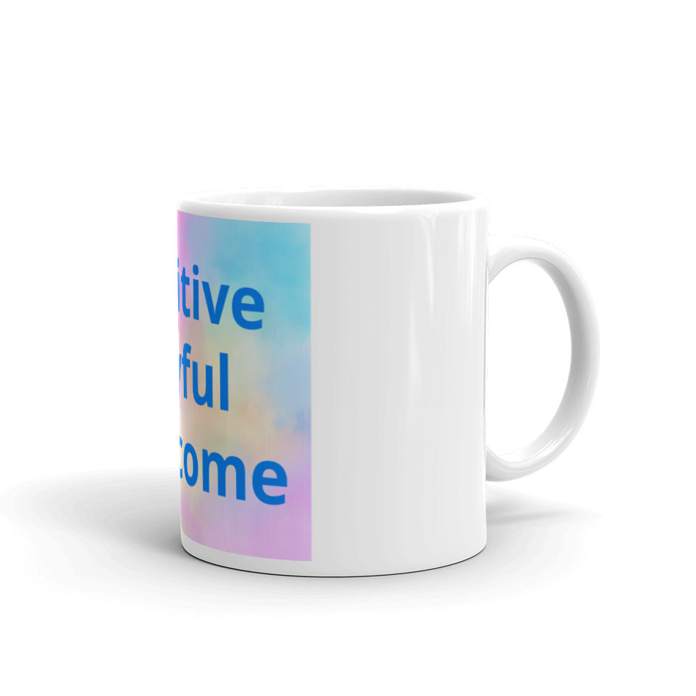 White glossy mug