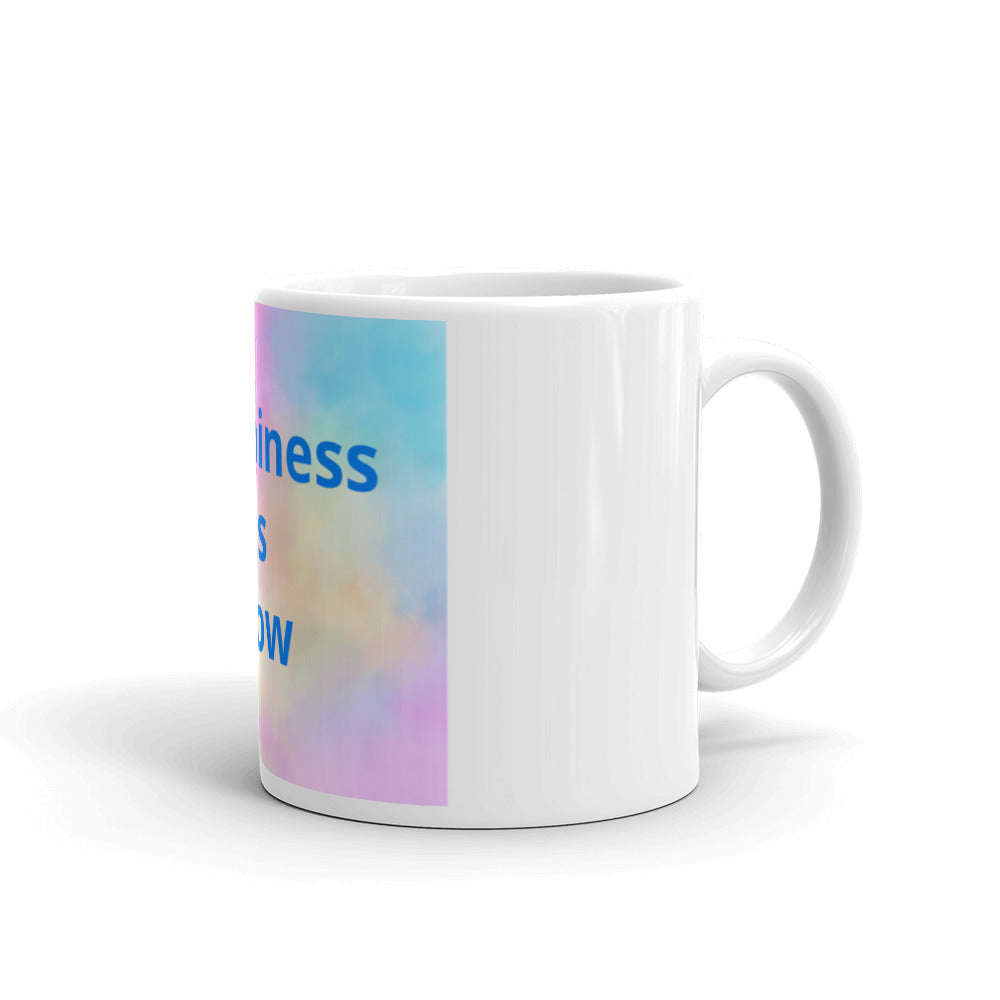 White glossy mug